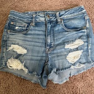 AMERICAN EAGLE high rise jean shorts